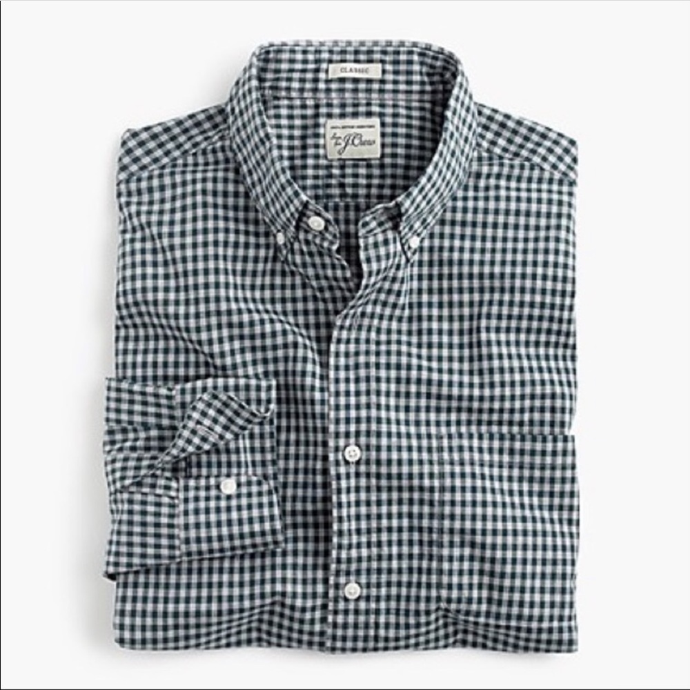 J. Crew secret wash shirt in beachside gingham